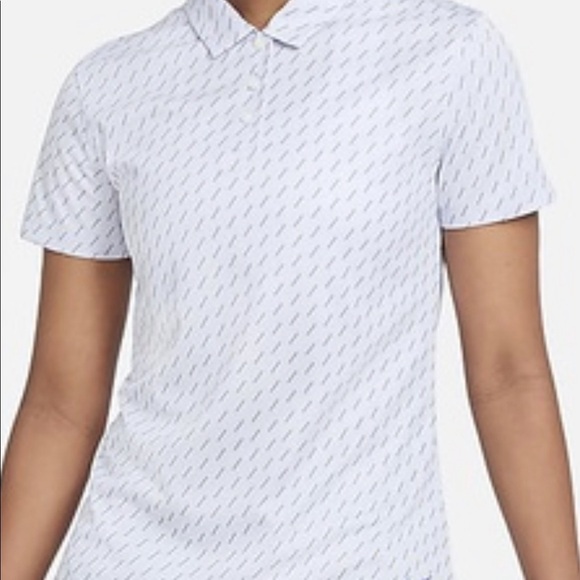 New Nike Women’s Dri Fit Victory dash printed Golf shirt XS - Picture 4 of 6